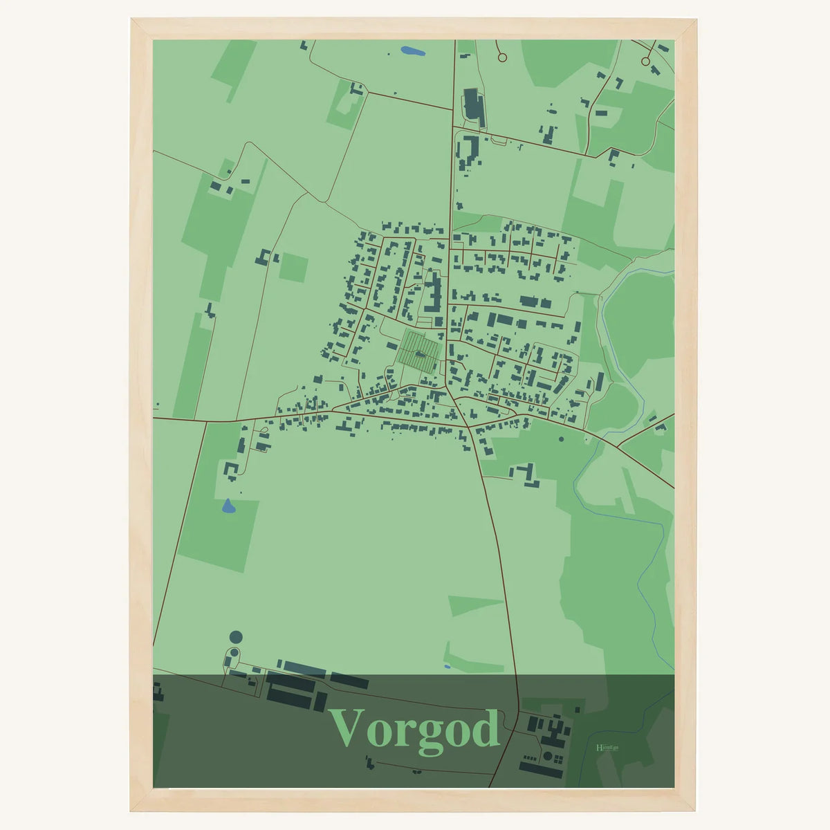 Vorgod plakat – Firkantet 2026 – Lys pastel grøn