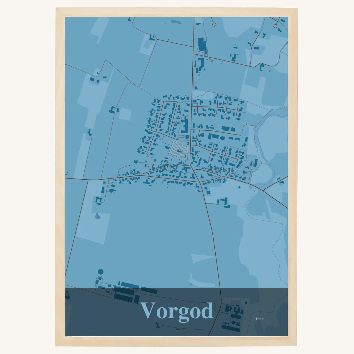 Vorgod plakat – Firkantet 2026 – Lys pastel blå