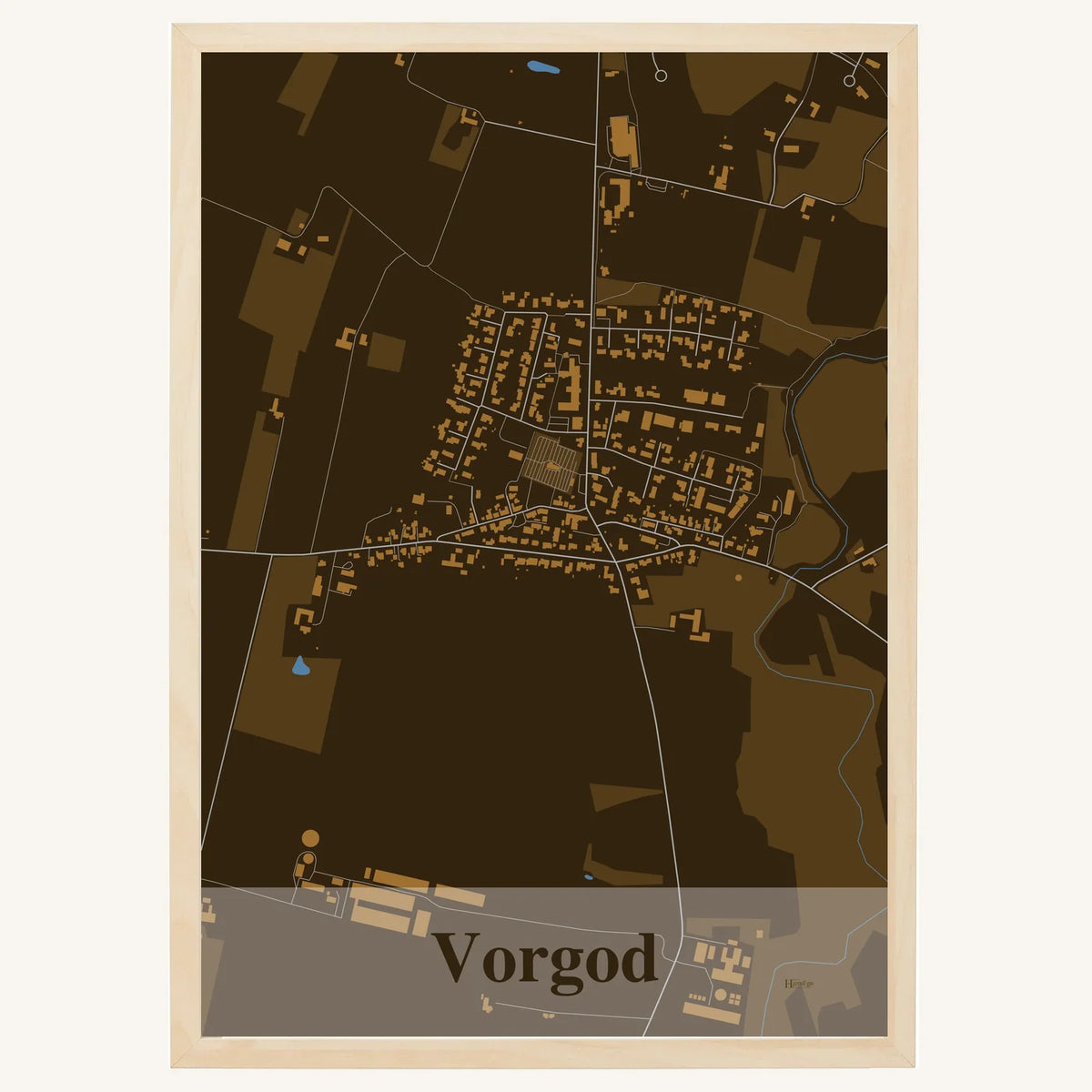 Vorgod plakat – Firkantet 2026 – Mørk brun