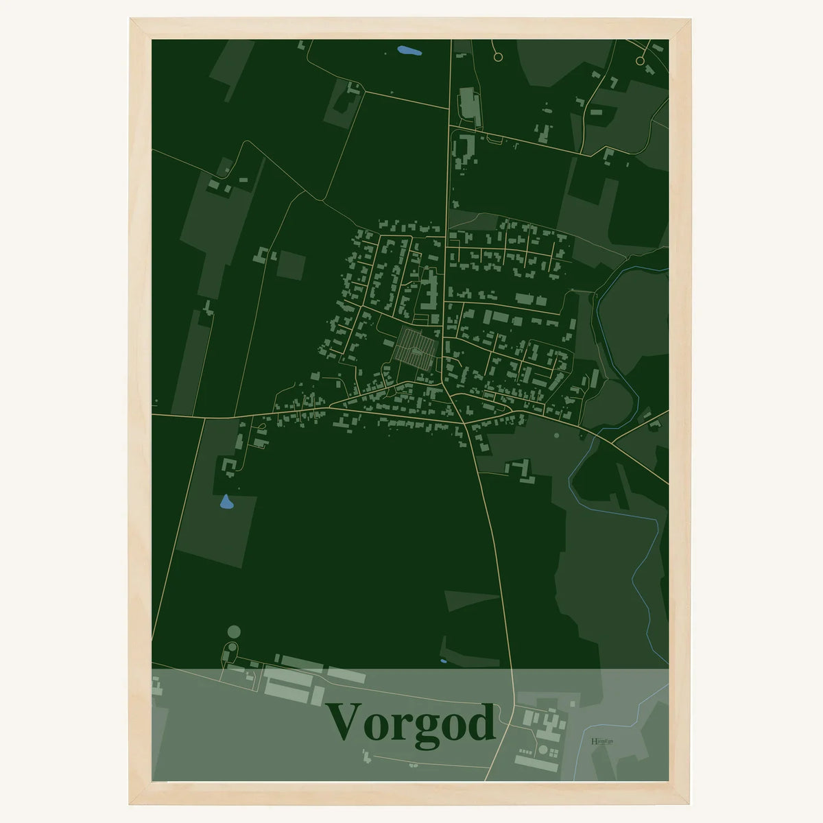 Vorgod plakat – Firkantet 2026 – Mørk grøn