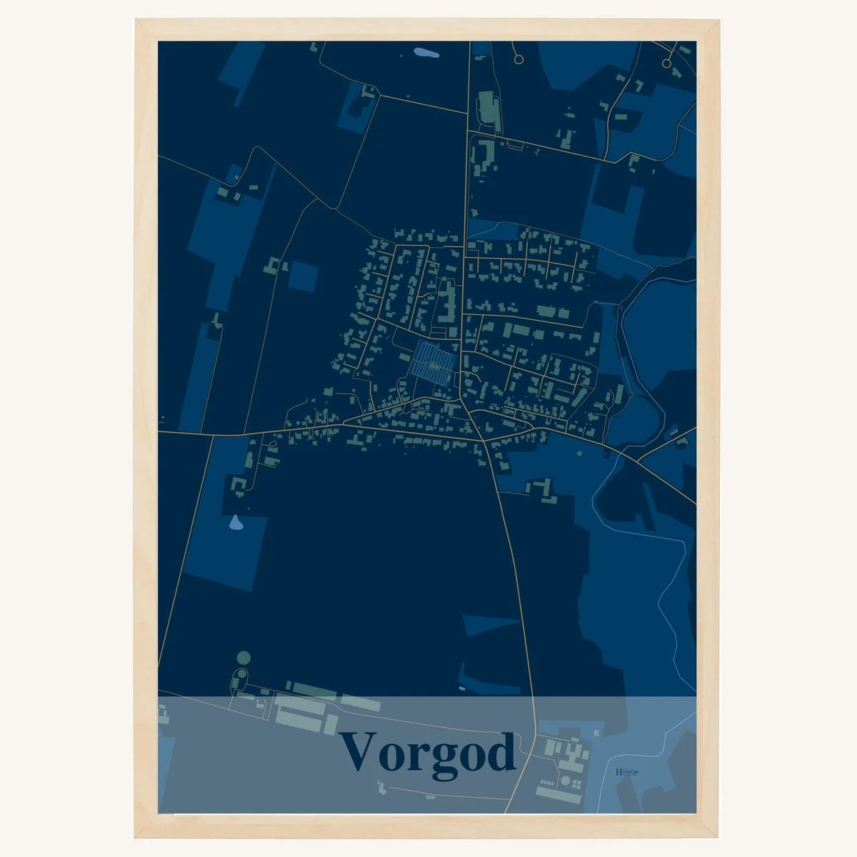 Vorgod plakat – Firkantet 2026 – Mørk blå