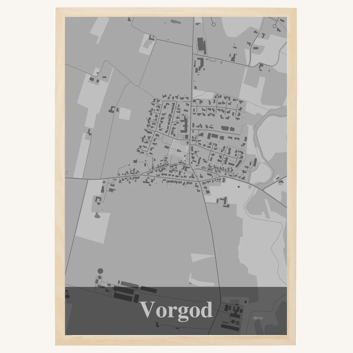 Vorgod plakat – Firkantet 2026 – Lys pastel grå
