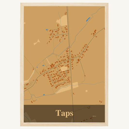 Taps Plakat – Lys pastel brun