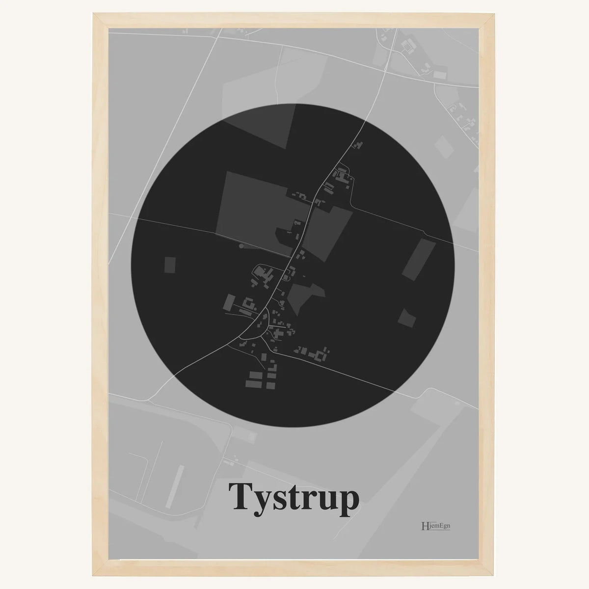 Tystrup plakat – Centrum 2026 – Mørk grå