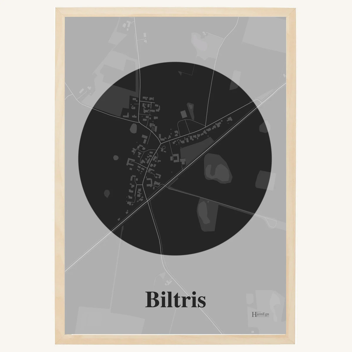 Biltris plakat – Centrum 2026 – Mørk grå