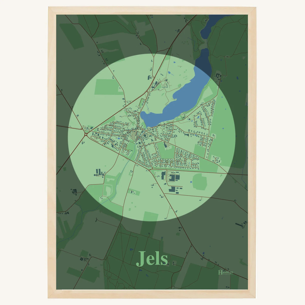 Jels plakat – Centrum 2026 – Lys pastel grøn