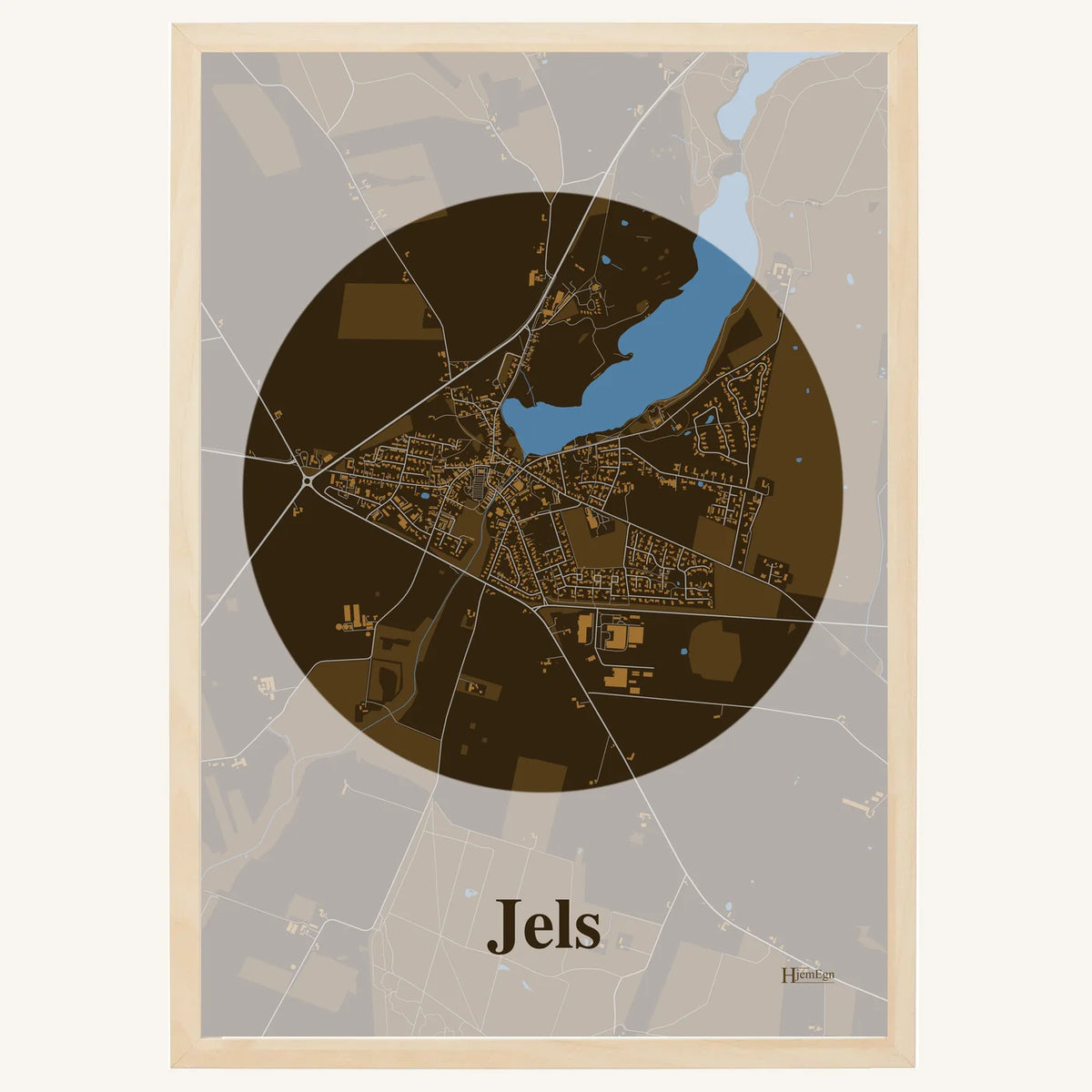 Jels plakat – Centrum 2026 – Mørk brun