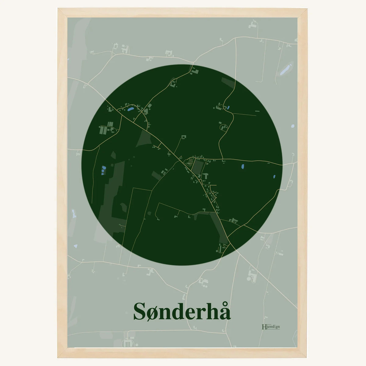Sønderhå plakat – Centrum 2026 – Mørk grøn