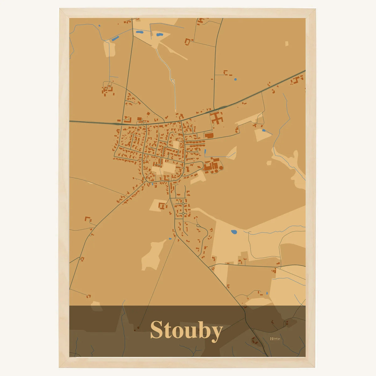 Stouby plakat – Firkantet 2026 – Lys pastel brun