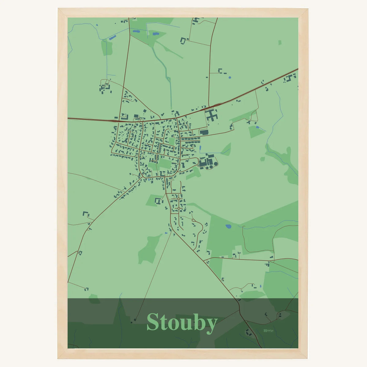 Stouby plakat – Firkantet 2026 – Lys pastel grøn