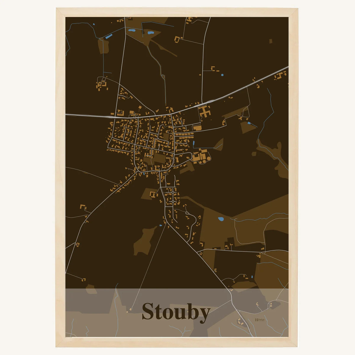 Stouby plakat – Firkantet 2026 – Mørk brun