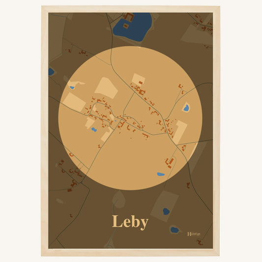Leby plakat – Centrum 2026 – Lys pastel brun