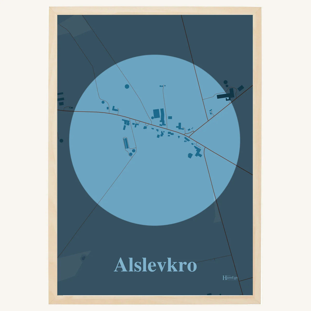 Alslevkro plakat – Centrum 2026 – Lys pastel blå