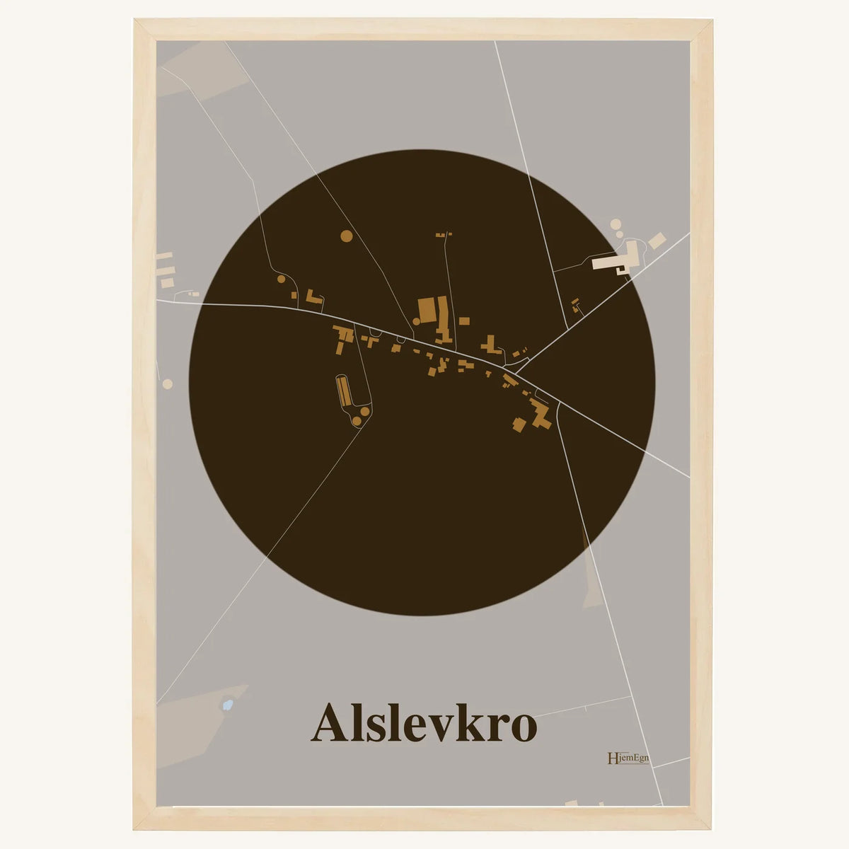 Alslevkro plakat – Centrum 2026 – Mørk brun