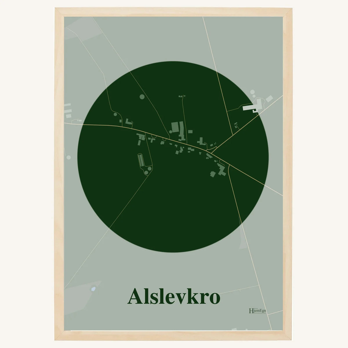 Alslevkro plakat – Centrum 2026 – Mørk grøn