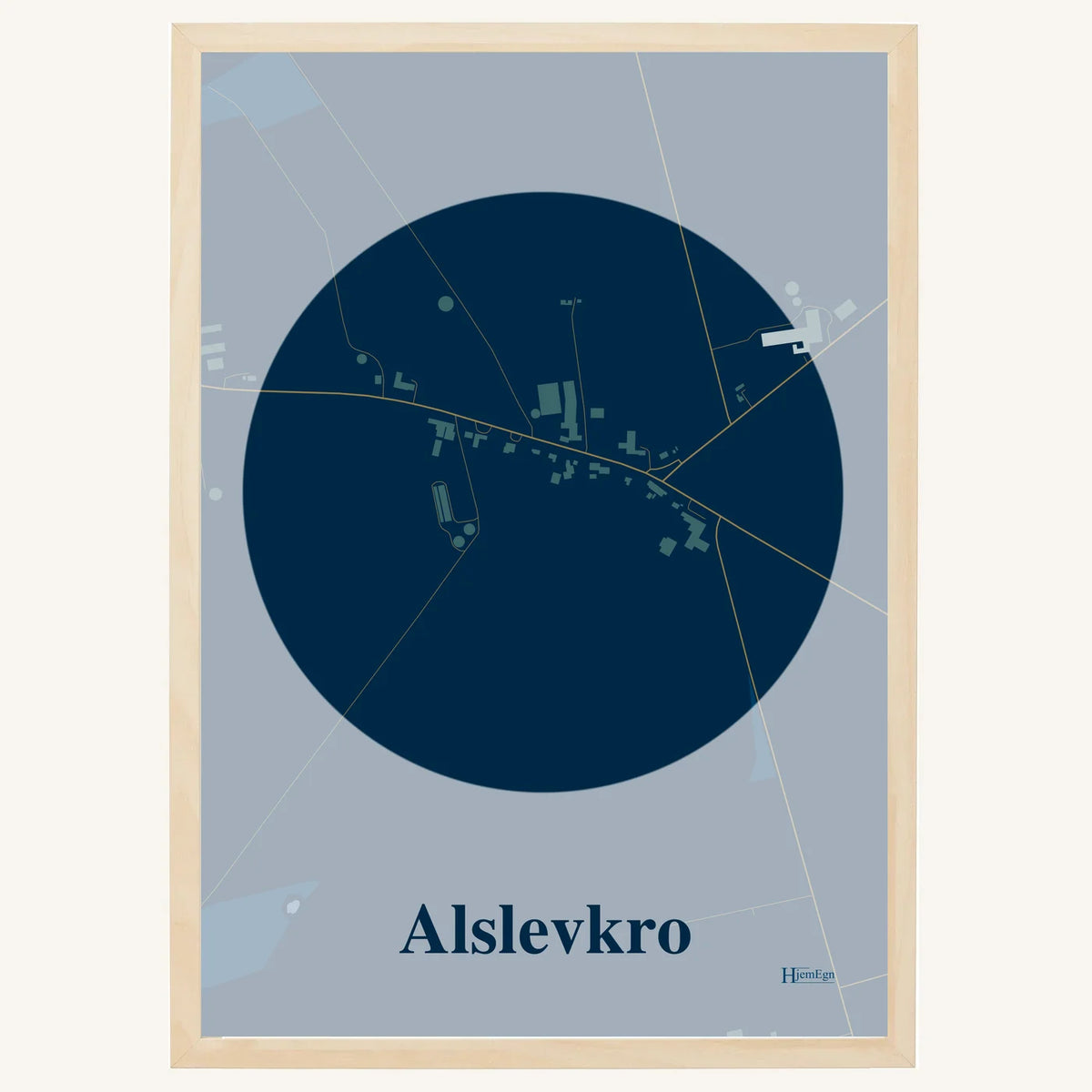 Alslevkro plakat – Centrum 2026 – Mørk blå