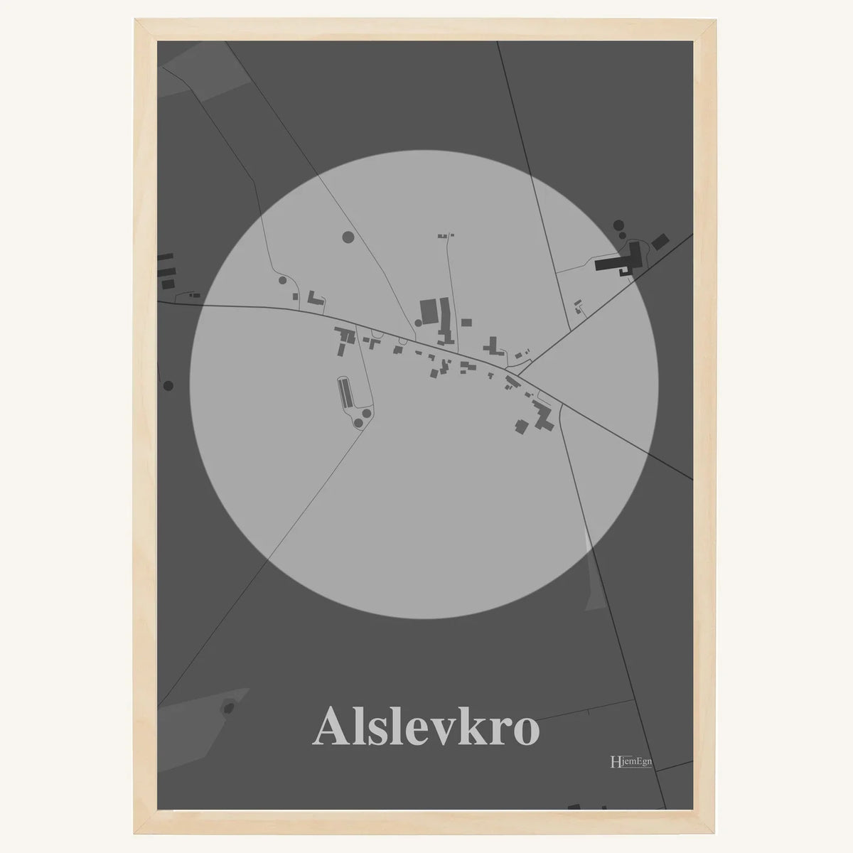 Alslevkro plakat – Centrum 2026 – Lys pastel grå