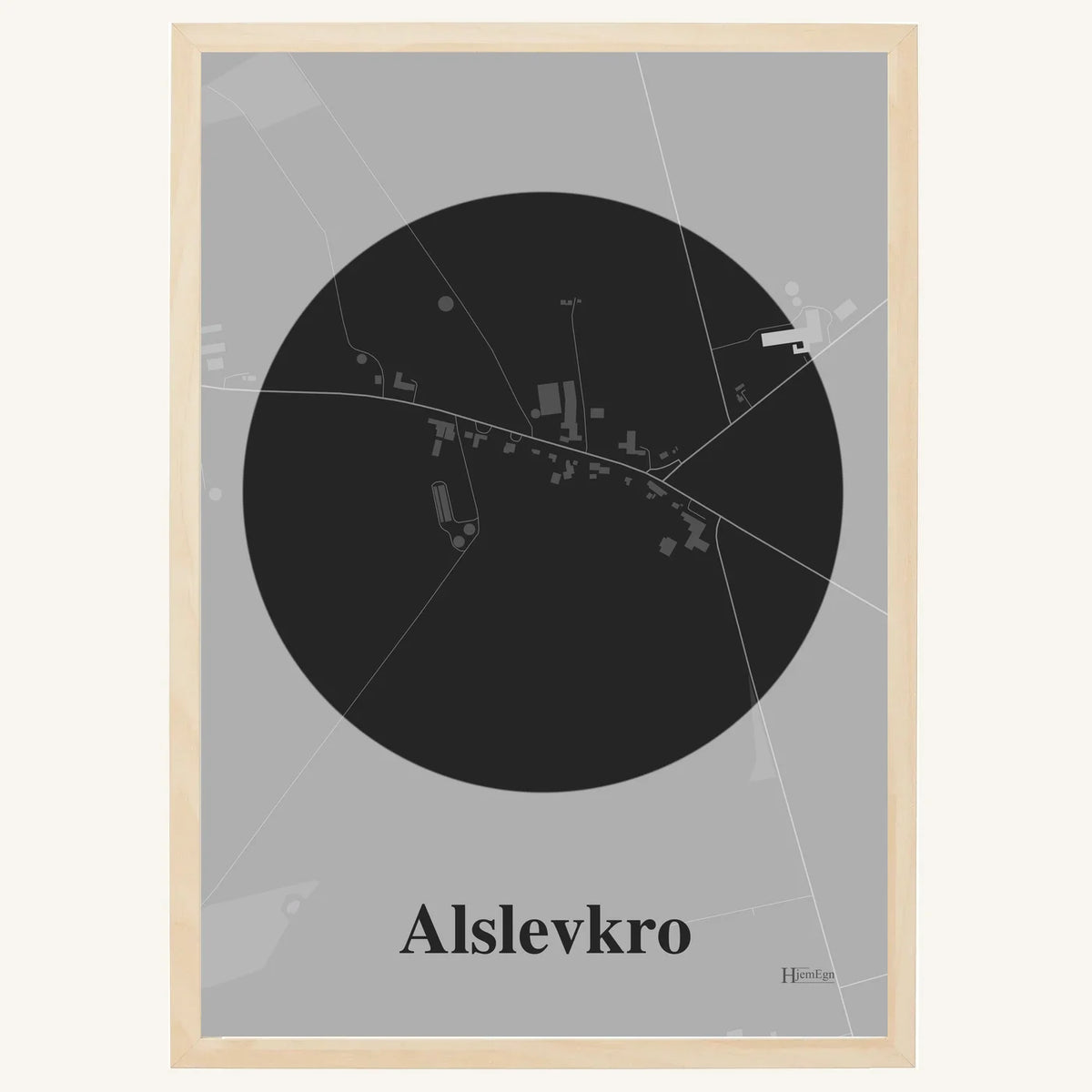 Alslevkro plakat – Centrum 2026 – Mørk grå