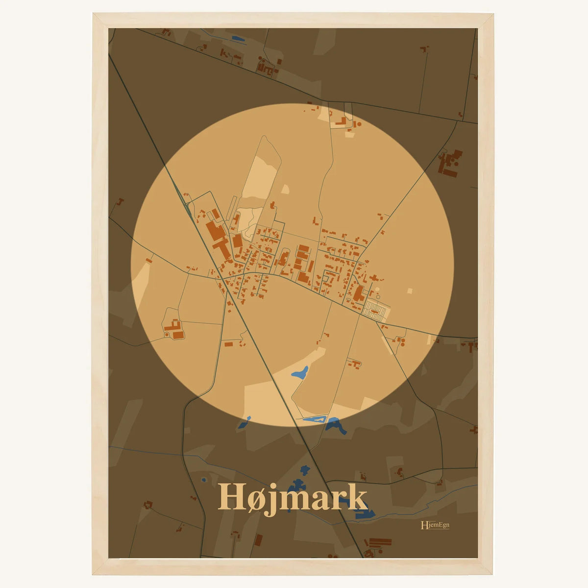Højmark plakat – Centrum 2026 – Lys pastel brun