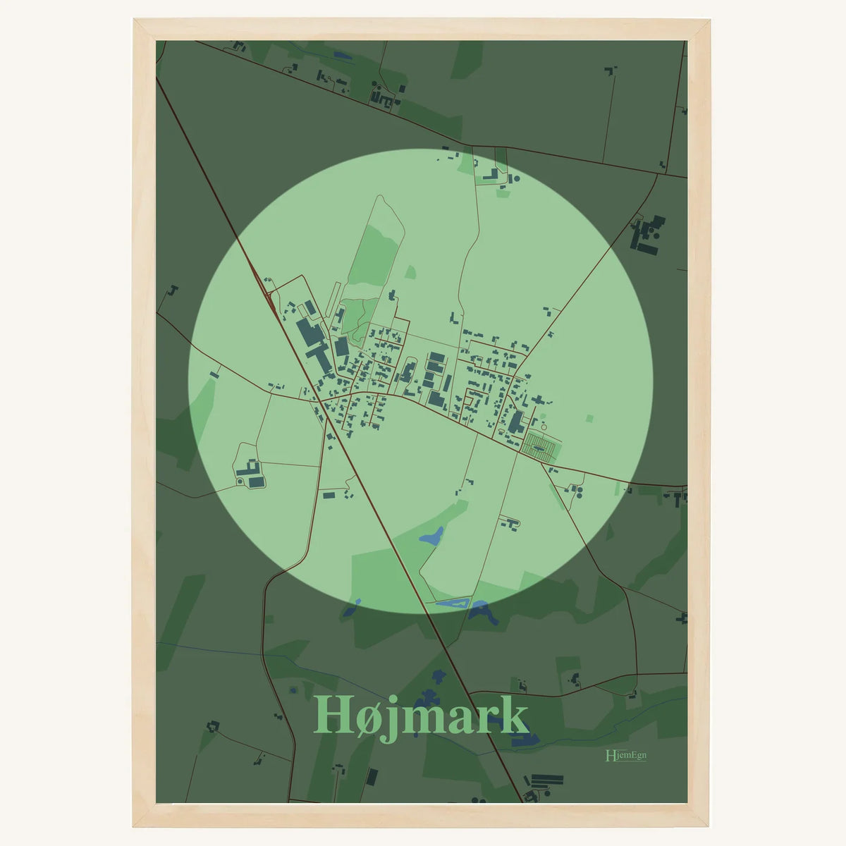 Højmark plakat – Centrum 2026 – Lys pastel grøn