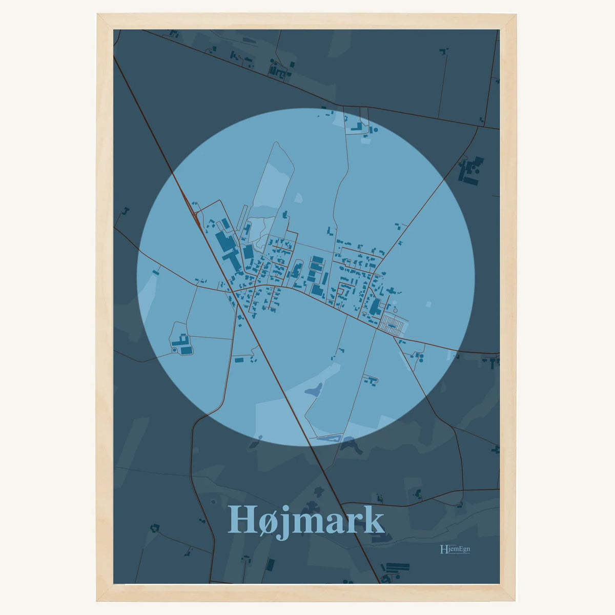 Højmark plakat – Centrum 2026 – Lys pastel blå