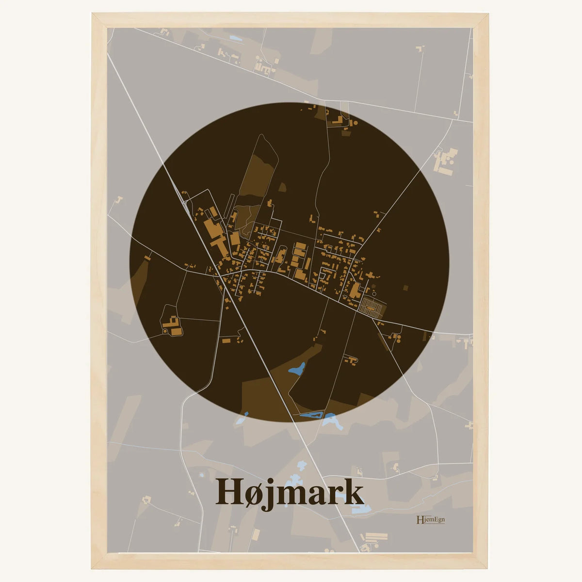 Højmark plakat – Centrum 2026 – Mørk brun