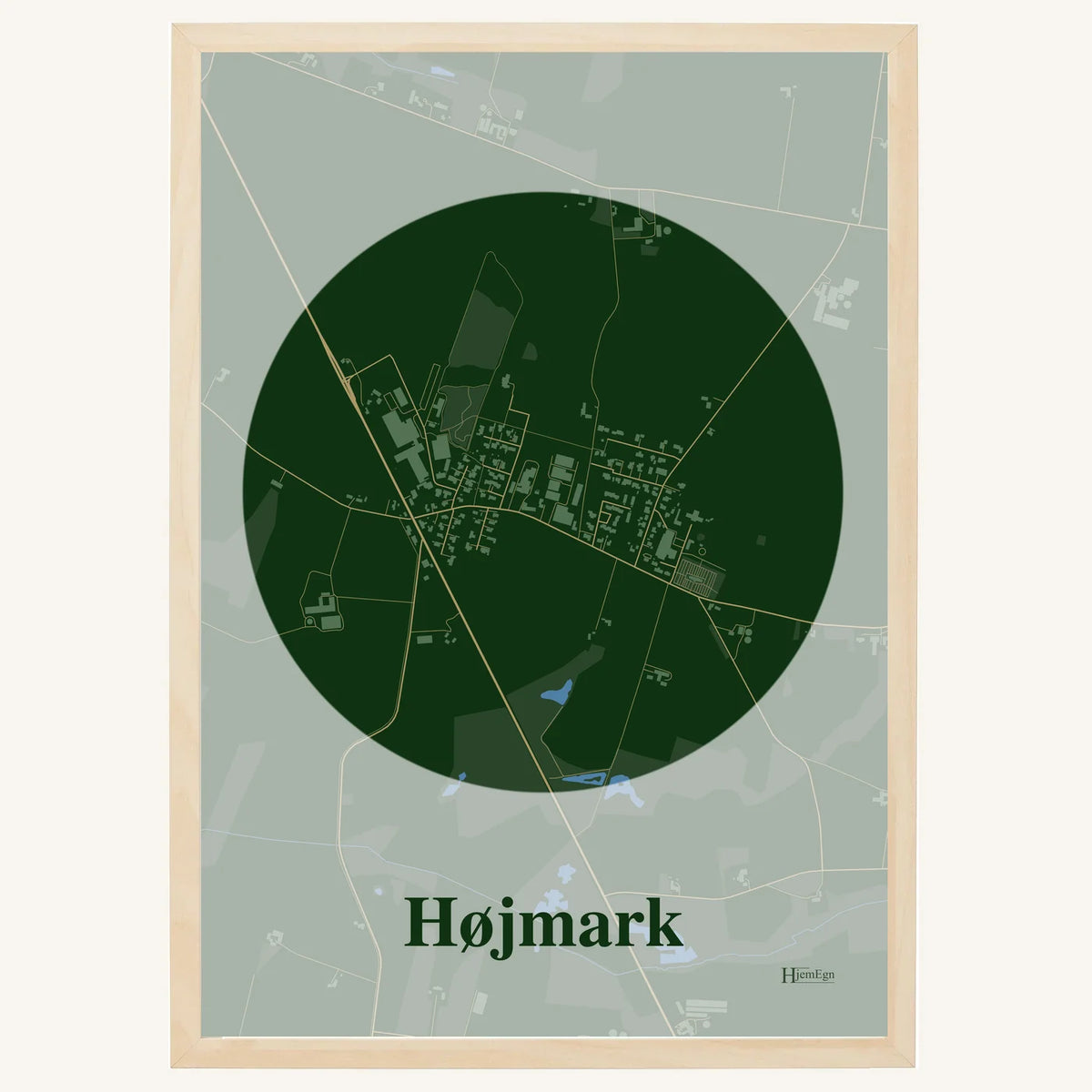 Højmark plakat – Centrum 2026 – Mørk grøn