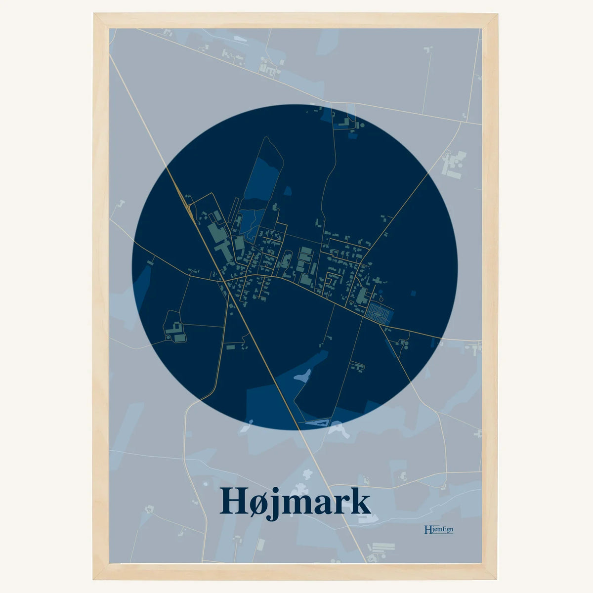 Højmark plakat – Centrum 2026 – Mørk blå