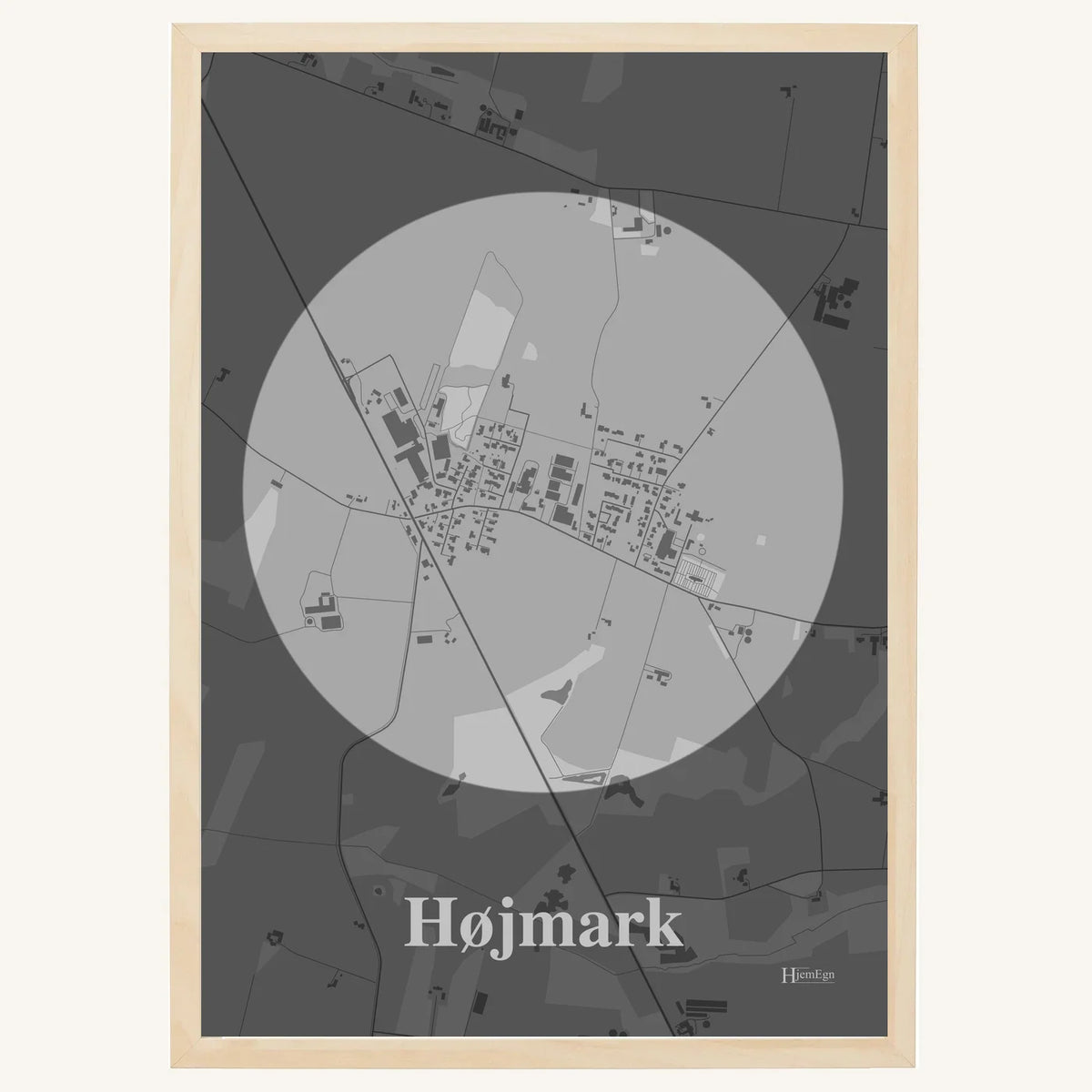 Højmark plakat – Centrum 2026 – Lys pastel grå