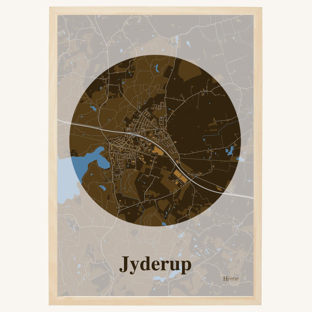 Jyderup plakat – Centrum 2026 – Mørk brun