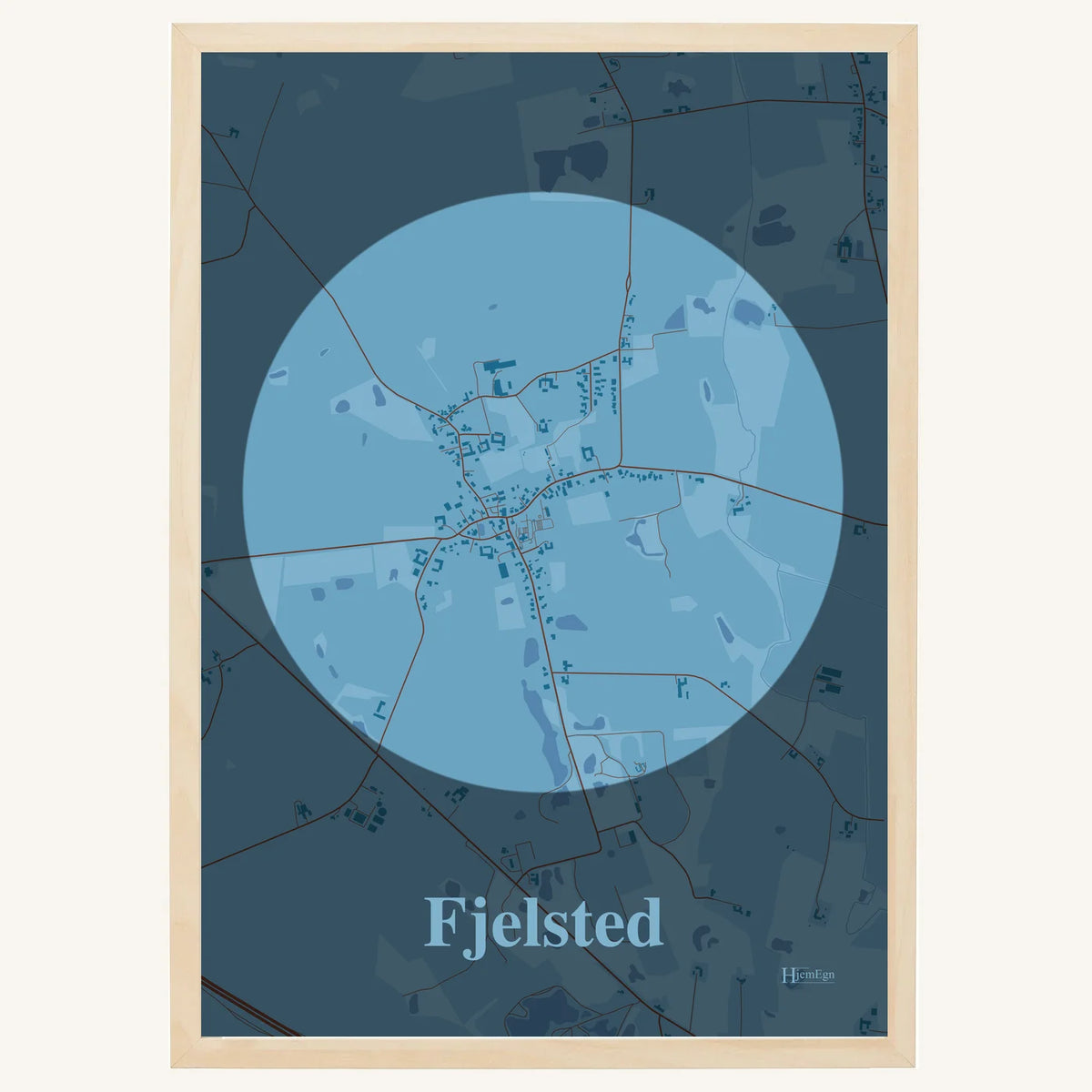 Fjelsted plakat – Centrum 2026 – Lys pastel blå