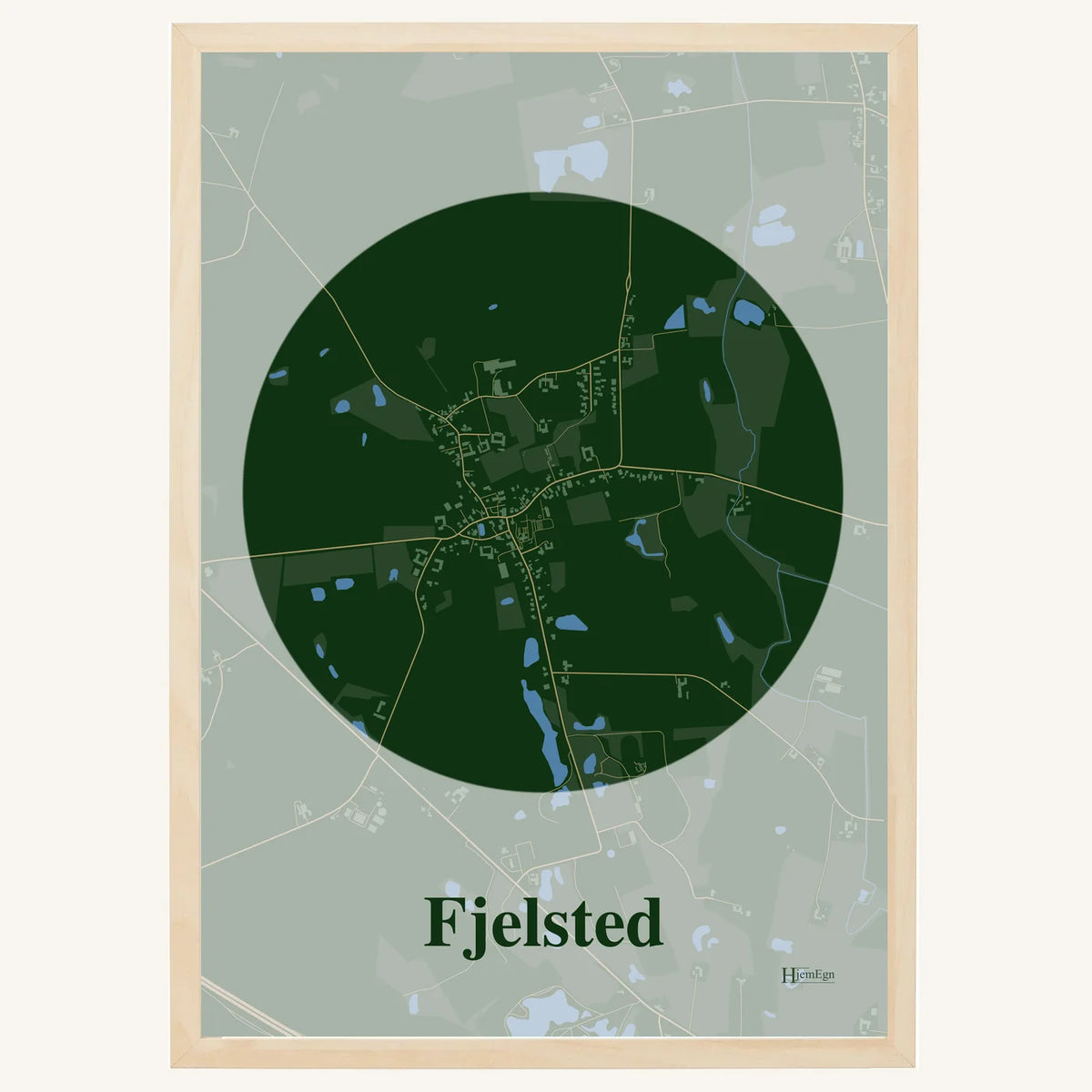 Fjelsted plakat – Centrum 2026 – Mørk grøn