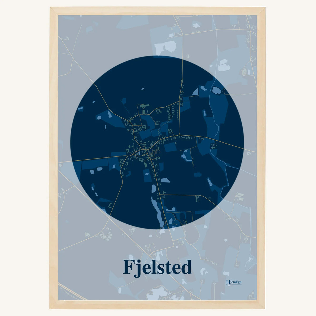 Fjelsted plakat – Centrum 2026 – Mørk blå