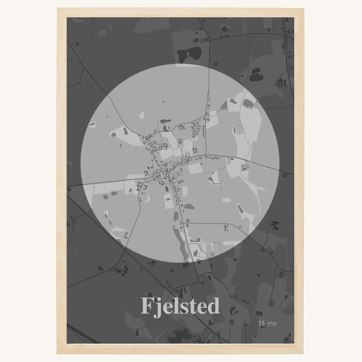 Fjelsted plakat – Centrum 2026 – Lys pastel grå