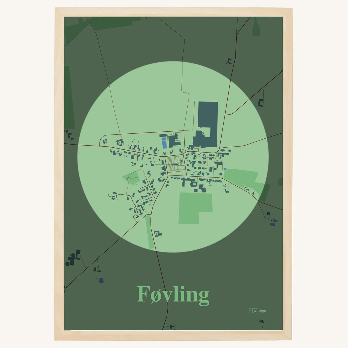 Føvling plakat – Centrum 2026 – Lys pastel grøn