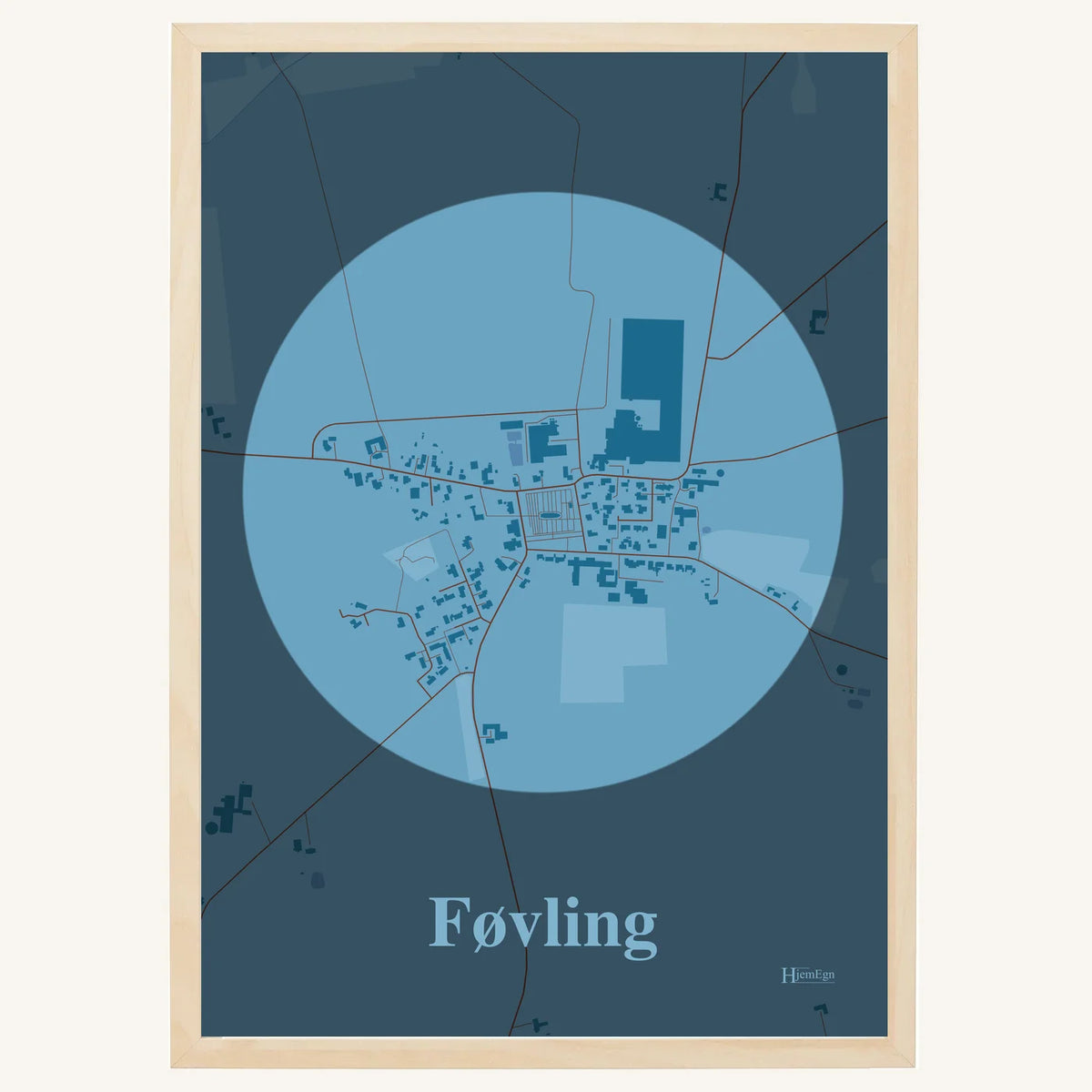 Føvling plakat – Centrum 2026 – Lys pastel blå