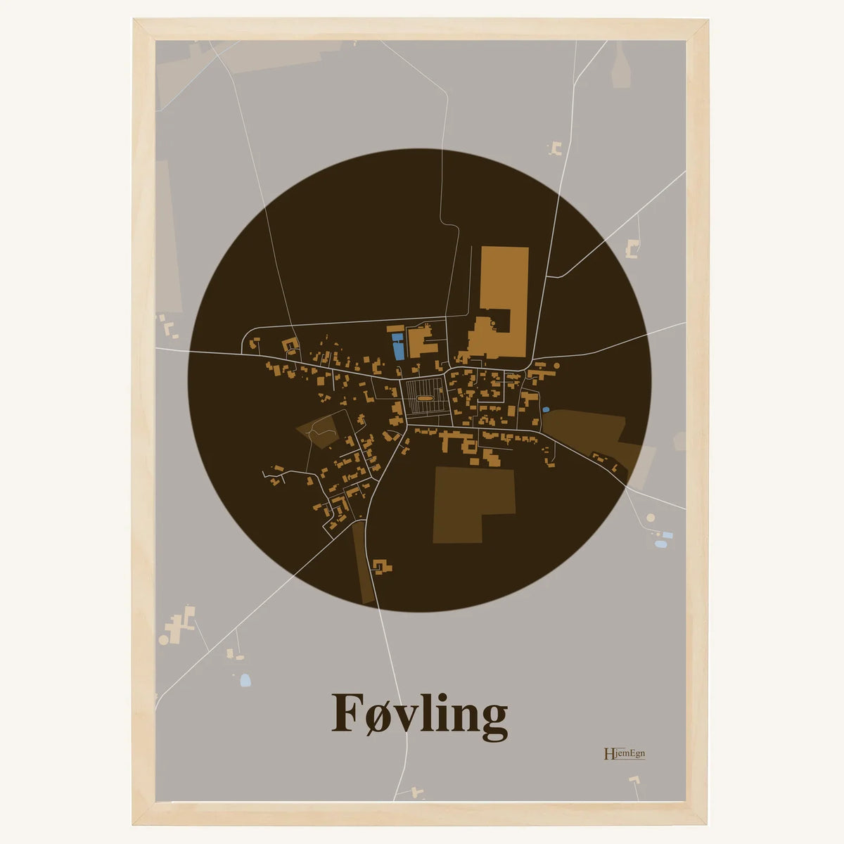 Føvling plakat – Centrum 2026 – Mørk brun