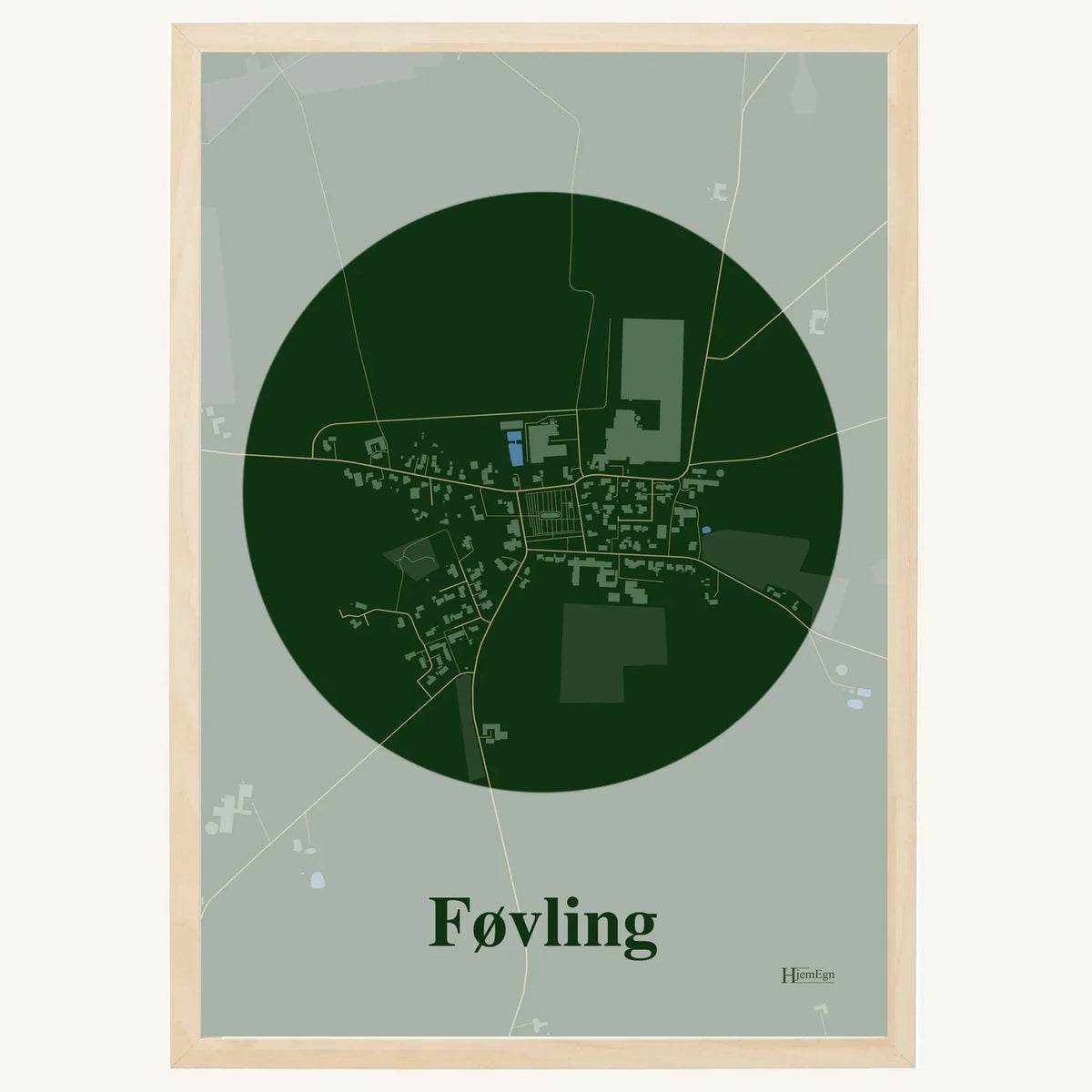 Føvling plakat – Centrum 2026 – Mørk grøn