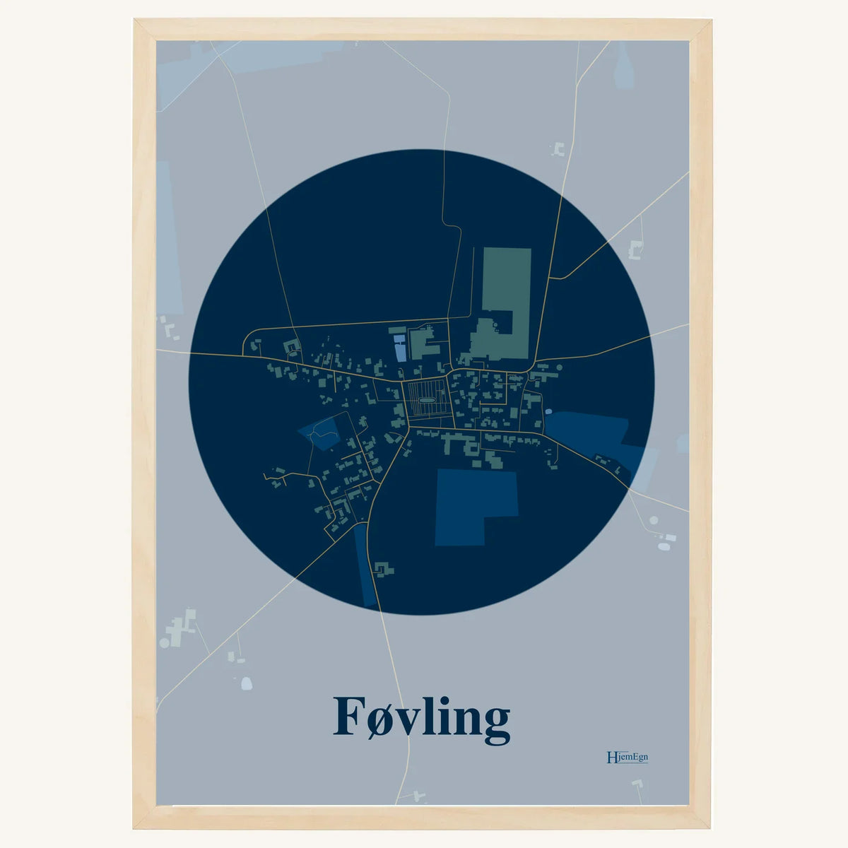 Føvling plakat – Centrum 2026 – Mørk blå