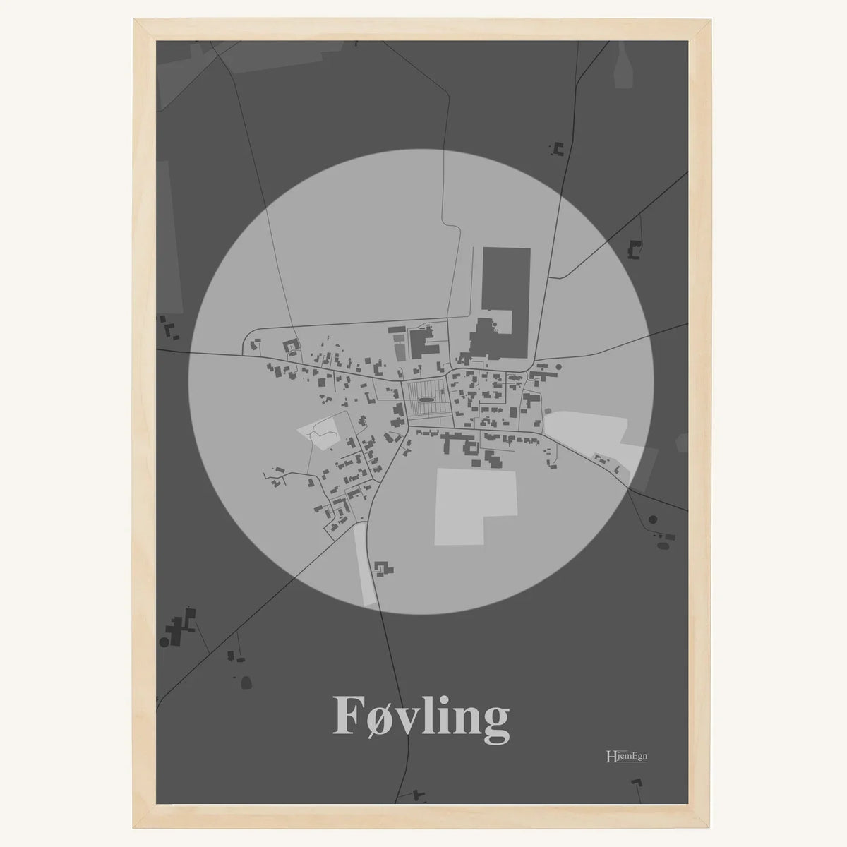 Føvling plakat – Centrum 2026 – Lys pastel grå