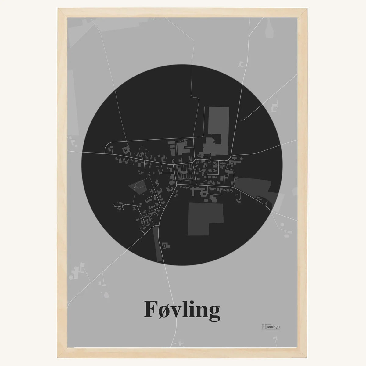Føvling plakat – Centrum 2026 – Mørk grå