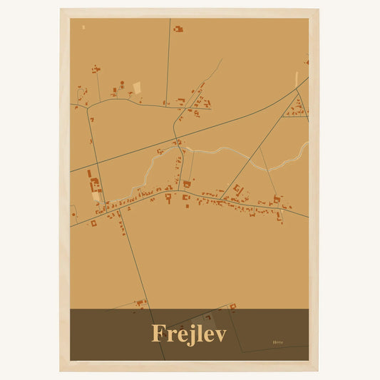 Frejlev plakat – Firkantet 2026 – Lys pastel brun