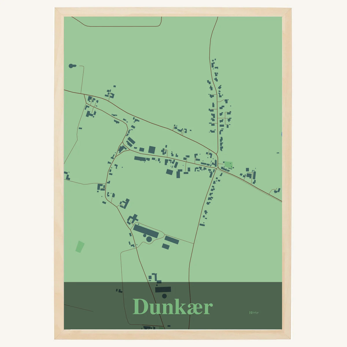 Dunkær plakat – Firkantet 2026 – Lys pastel grøn