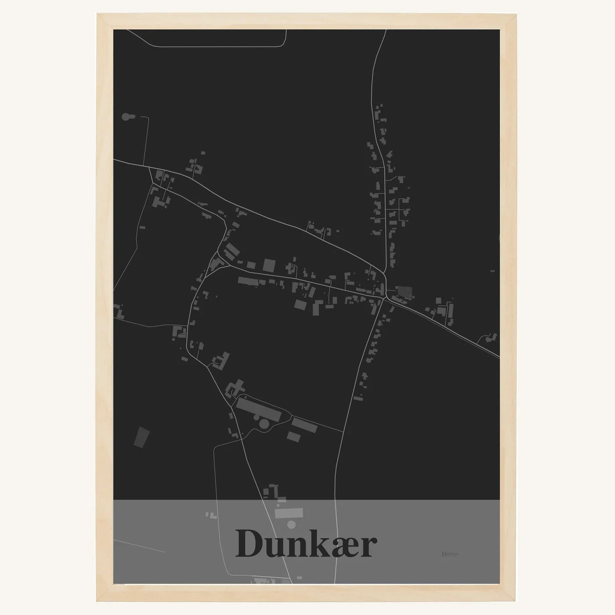 Dunkær plakat – Firkantet 2026 – Mørk grå
