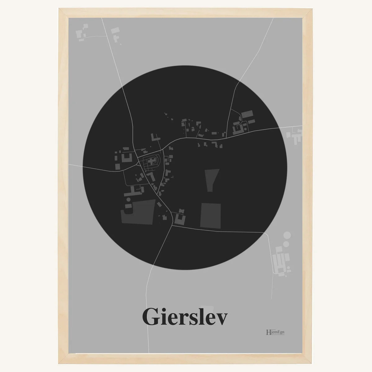 Gierslev plakat – Centrum 2026 – Mørk grå