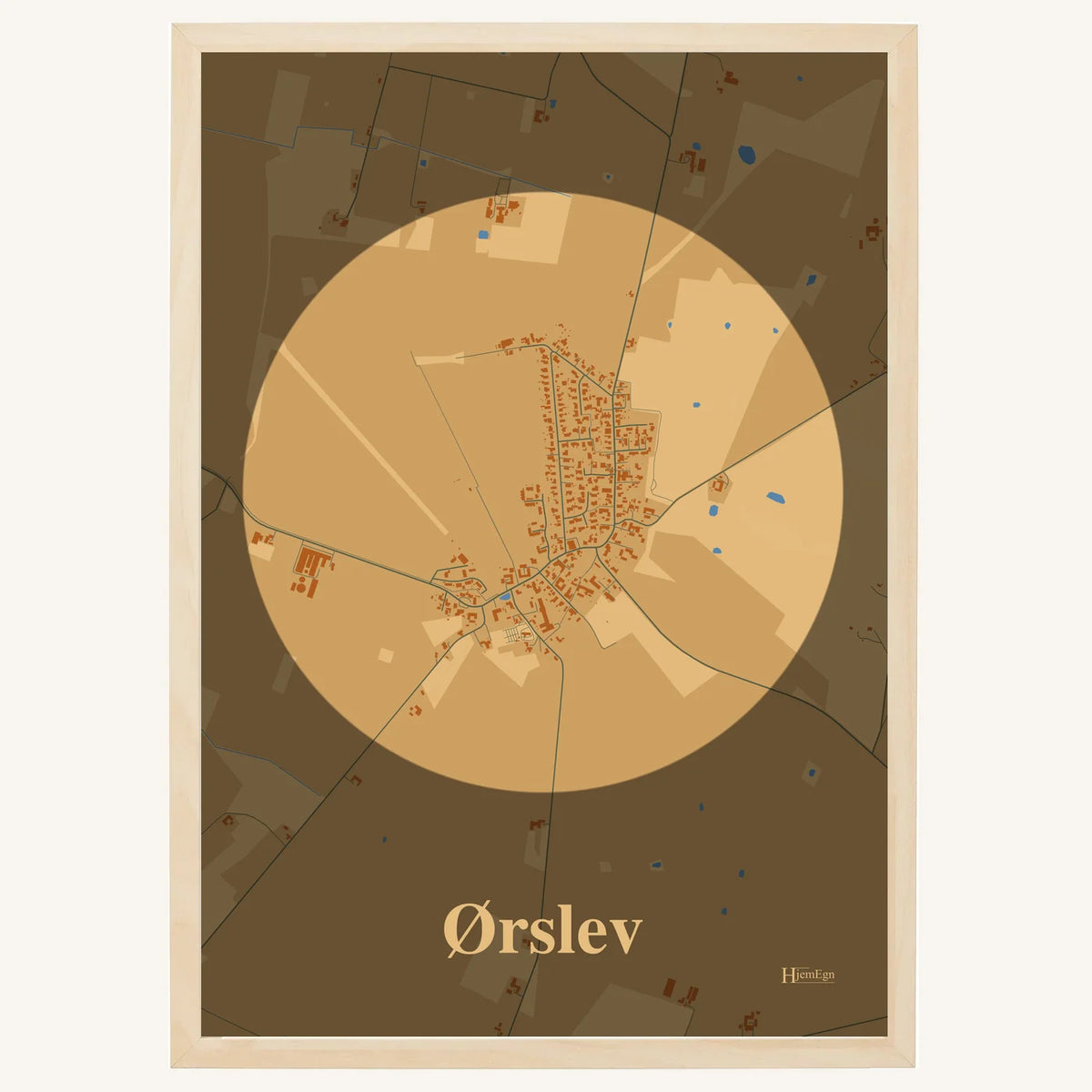 Ørslev plakat – Centrum 2026 – Lys pastel brun