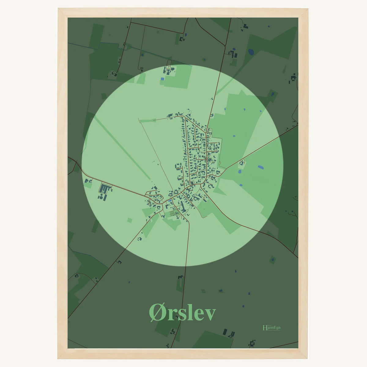 Ørslev plakat – Centrum 2026 – Lys pastel grøn
