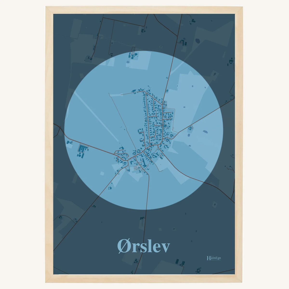 Ørslev plakat – Centrum 2026 – Lys pastel blå