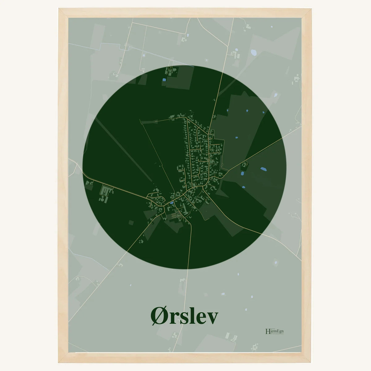 Ørslev plakat – Centrum 2026 – Mørk grøn
