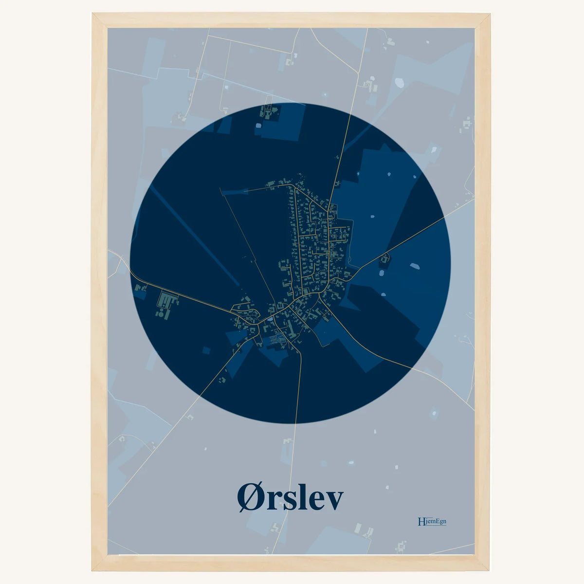 Ørslev plakat – Centrum 2026 – Mørk blå